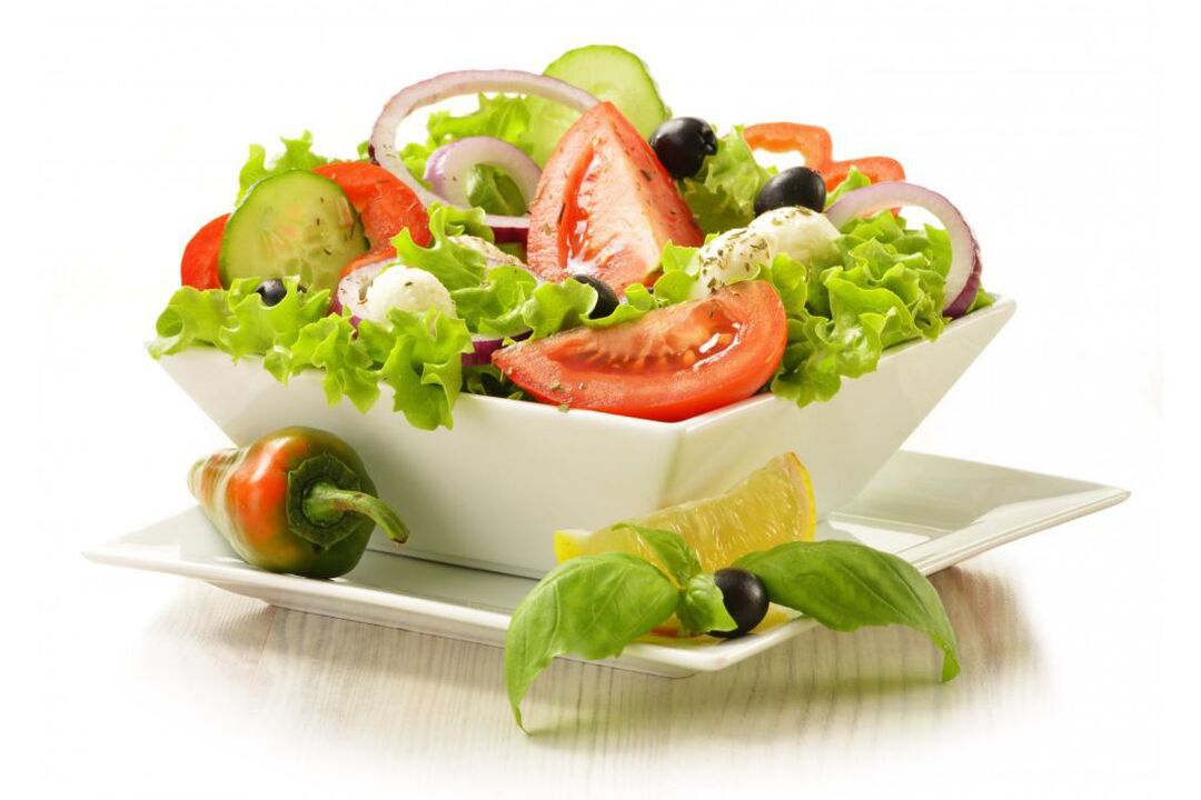 On chemical diet vegetable days, you can prepare delicious salads