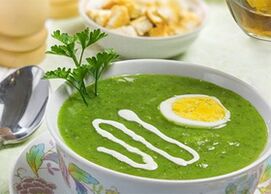 creamy soup with protein diet